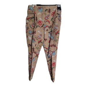 7th Avenue Design Studio Madie women's multicolor floral pants size 6P